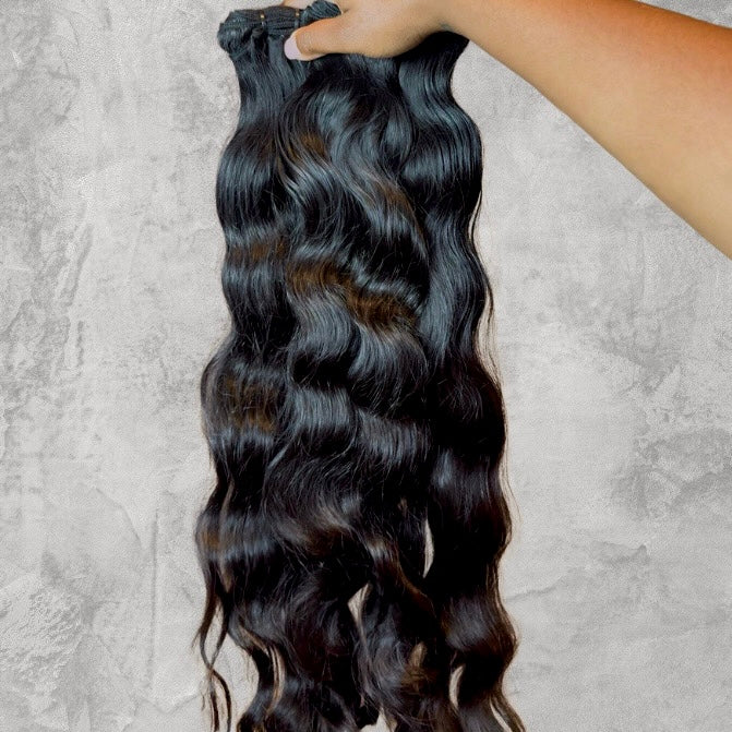 RAW INDIAN WAVY SINGLE BUNDLES